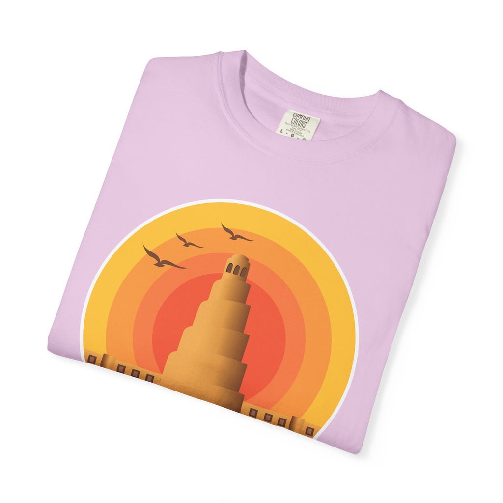 Iraq Spiral Minaret T-Shirt — 'Your Civilization Started in Iraq' Travel & Heritage Tee