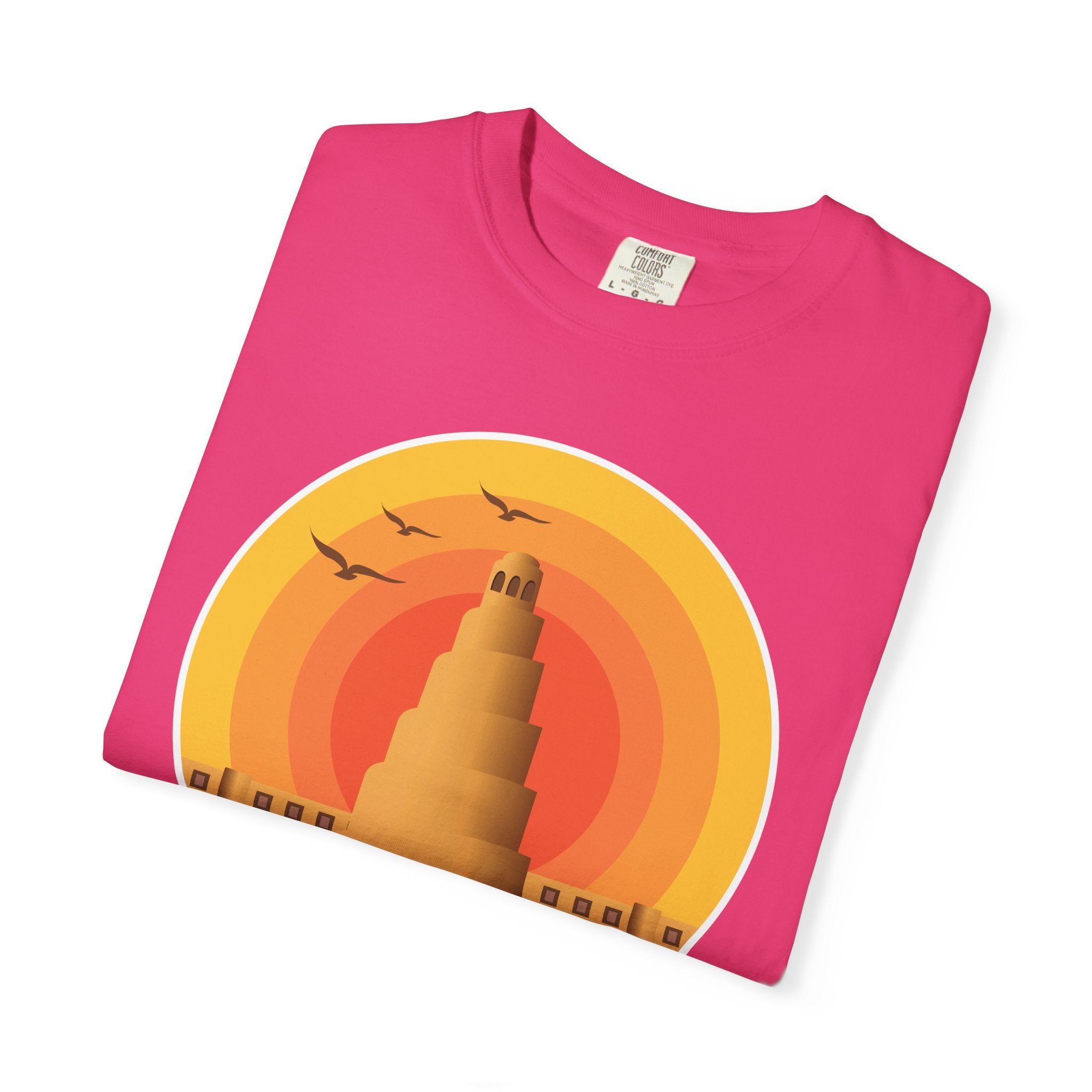 Iraq Spiral Minaret T-Shirt — 'Your Civilization Started in Iraq' Travel & Heritage Tee