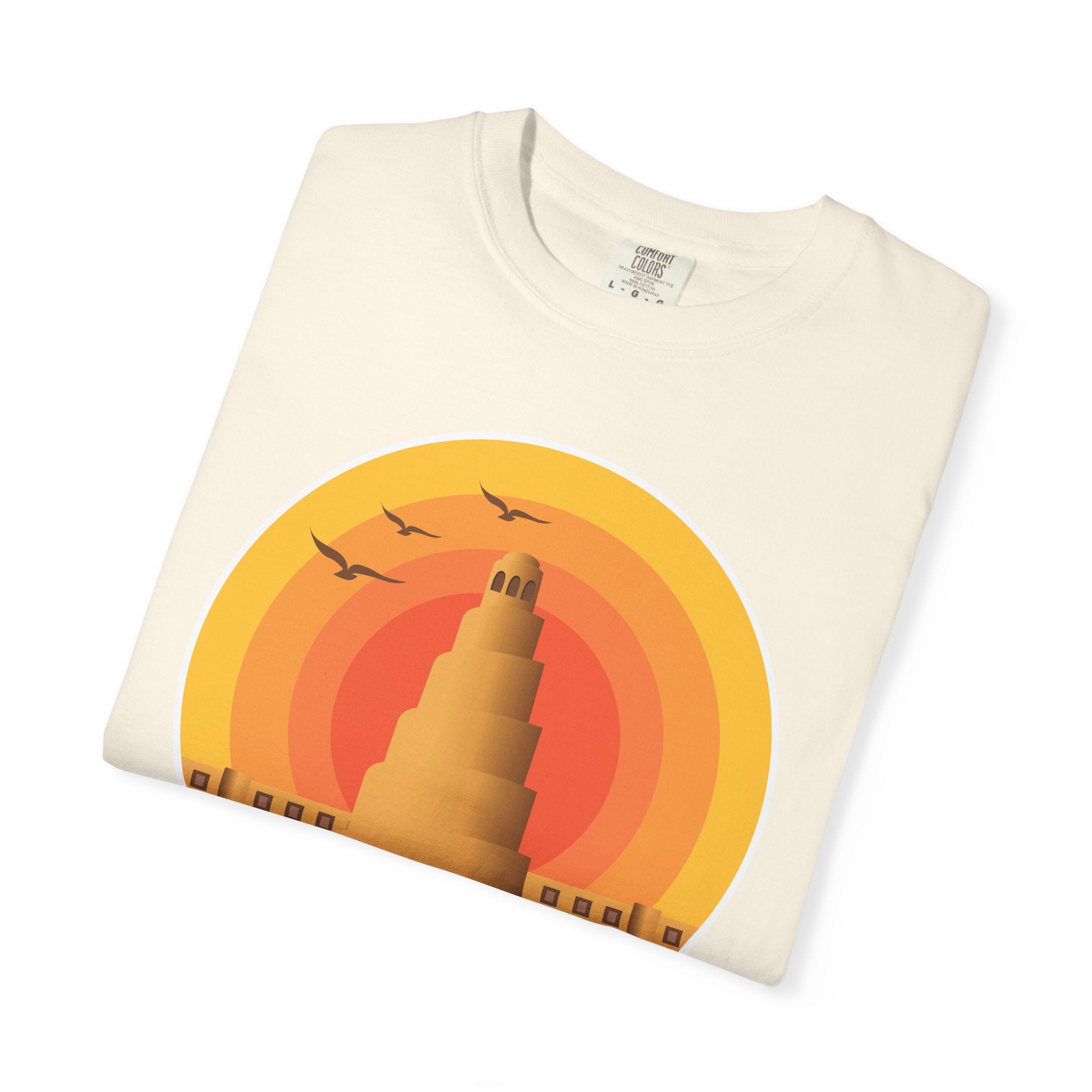 Iraq Spiral Minaret T-Shirt — 'Your Civilization Started in Iraq' Travel & Heritage Tee