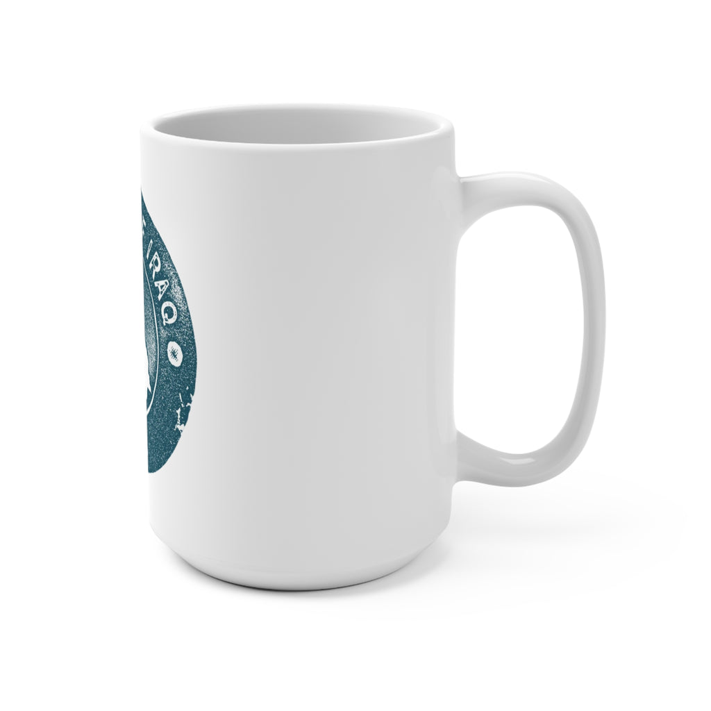 Republic of Iraq Seal 15oz Ceramic Mug — Blue Mosaic Travel & Gift Cup