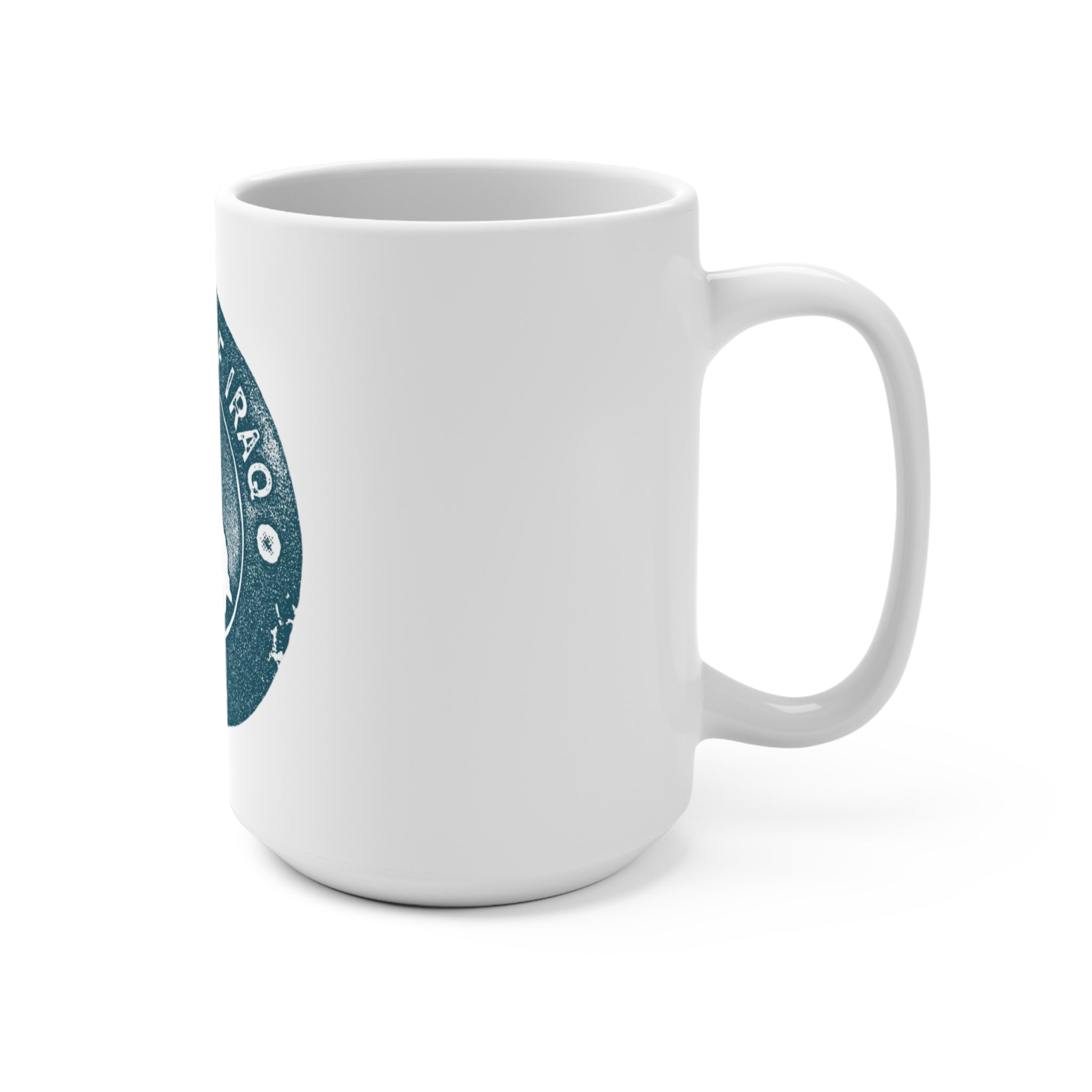 Republic of Iraq Seal 15oz Ceramic Mug — Blue Mosaic Travel & Gift Cup