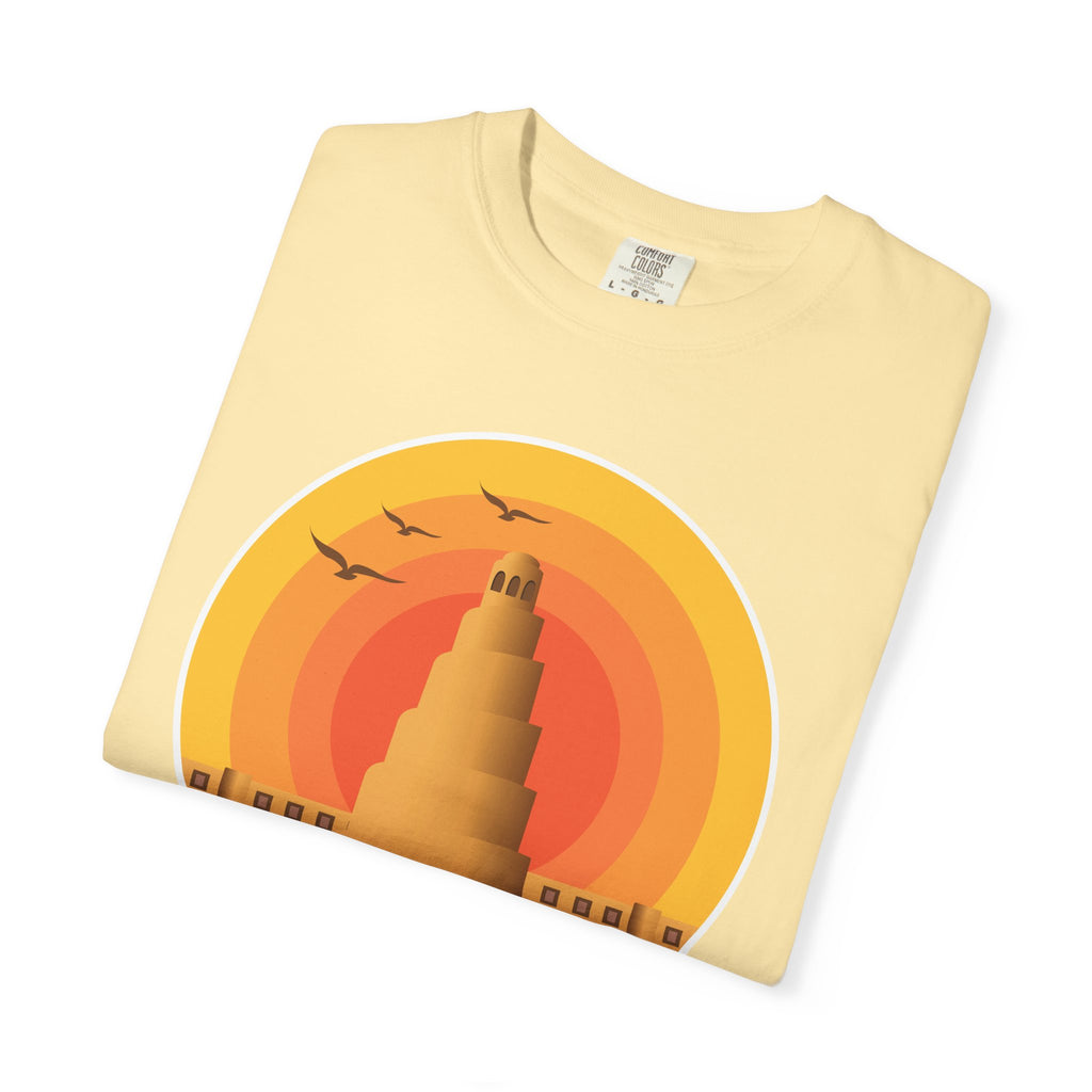 Iraq Spiral Minaret T-Shirt — 'Your Civilization Started in Iraq' Travel & Heritage Tee